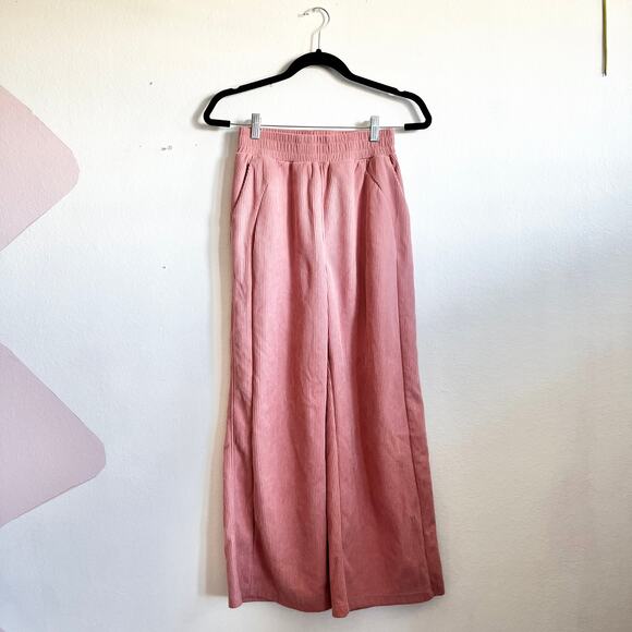 Halara Pink Corduroy Pants Wide Leg Coquette Indie Sleaze Retro XS - Picture 1 of 7